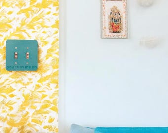 Placa de interruptor de pared grabada a medida: decoración moderna impresa en 3D