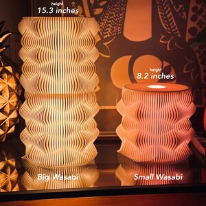Sci Fi Wasabi ModLamp Table Lamp, Modern Table Lamp, Wavy Lamp, Unique Lamp, Modern Bedroom Lamp, Modern Sidetable Lamp, Modern Office Lamp, 3D Printed Modern Lamp, Wasabi Lamp, Wavy Bedroom Lamp, Unique Design Lamp