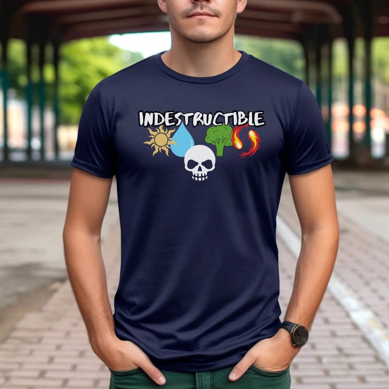 Chemise indestructible, chemise magique, chemise de jeu, chemise de geek, chemise de jeu, chemise de type drôle, cadeau pour lui Navy