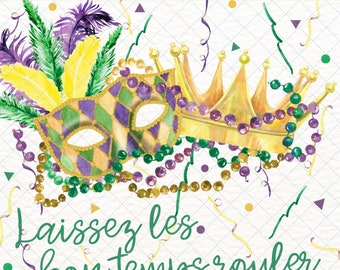 Let The Good Times Roll Mardi Gras Party Invitation