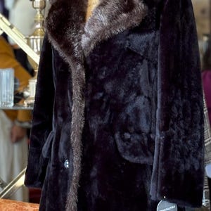 vintage faux fur coat