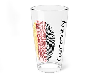 Vaso de pinta transparente con la bandera de Alemania, 16 oz, jarra de cerveza, cerveza negra, cerveza negra