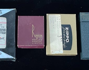 CHOICE...Vintage Scripto, Zippo and Ronson Cigarette Lighters