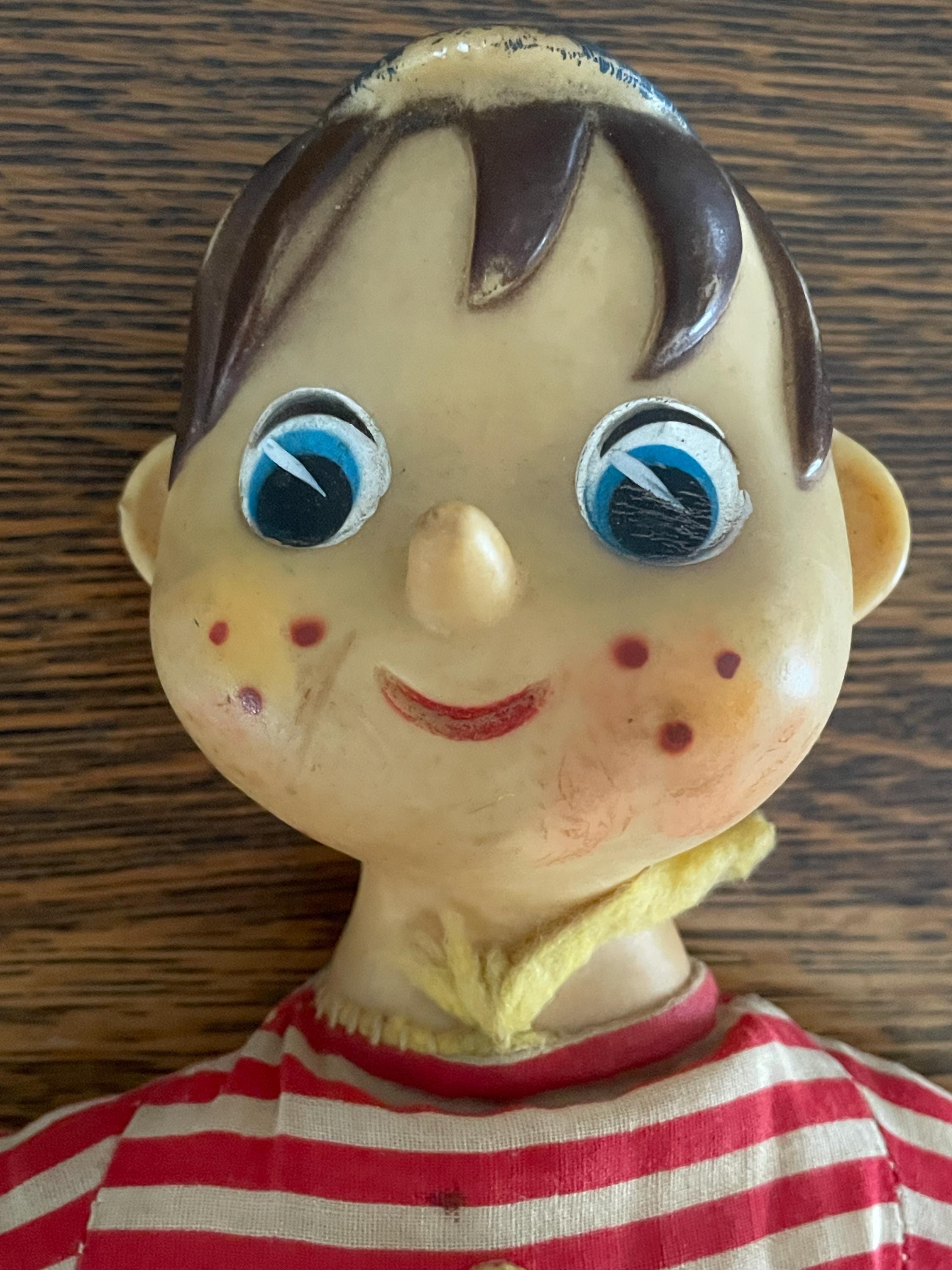 Pinocchio Rubber Toy - Etsy