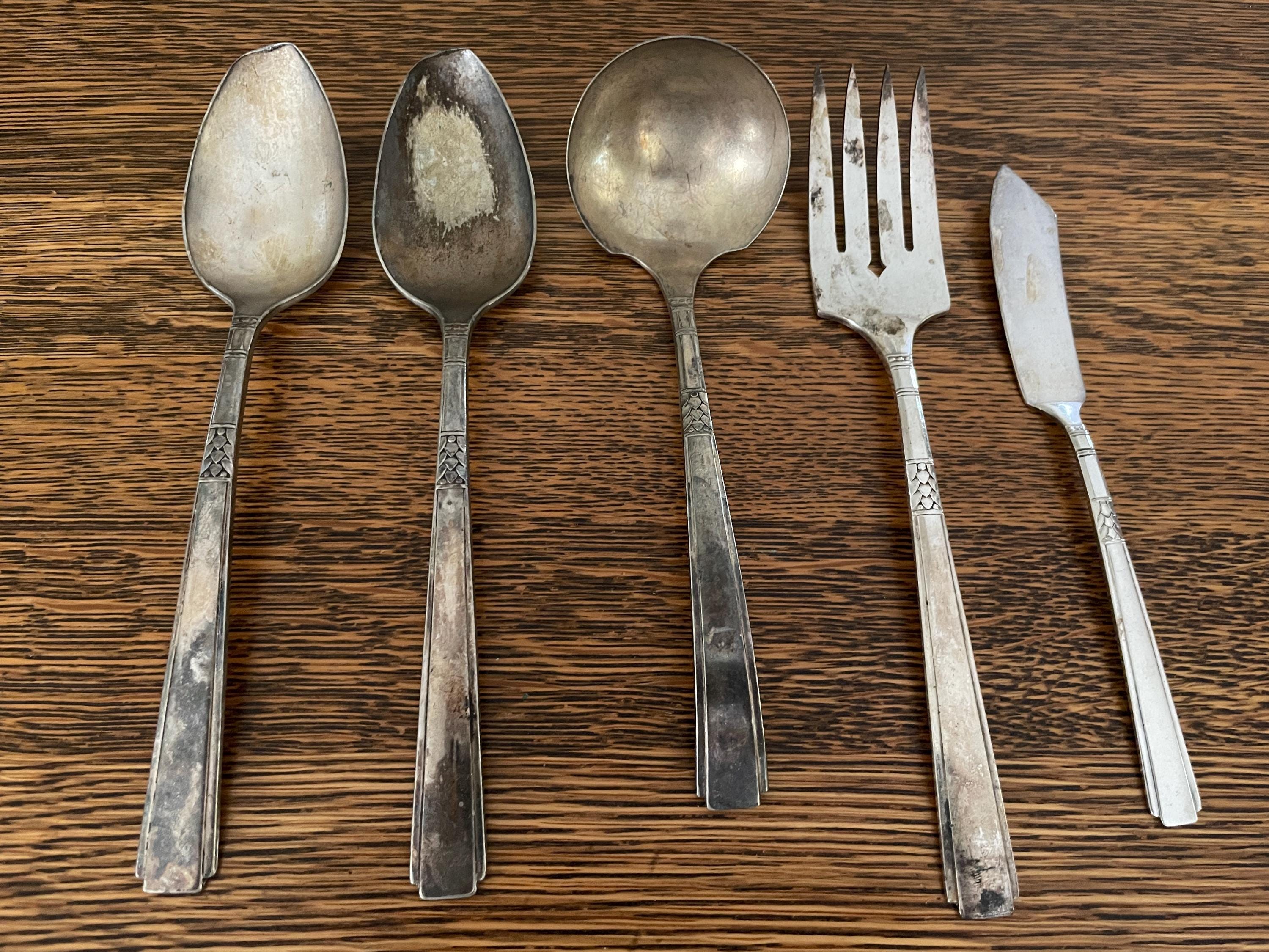 Vintage Oneida Wm A Rogers Deluxe Stainless Flatware Set in | Grandma