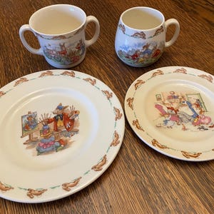 Bunnykins Four Piece Child&#39;s Serving Set by Royal Doulton England