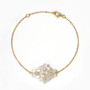 Perlmutt-Vier-Blumen-Armbänder