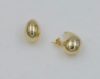 18K Gold Filled B V Tear Drop Earring Gift Birthday