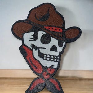 American Traditional Tattoo Skull Sign – Wall Art