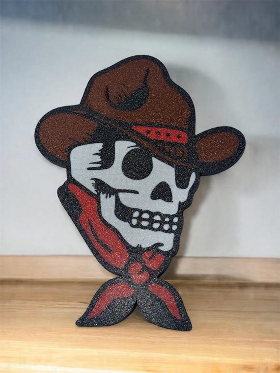 American Traditional Tattoo Skull Sign – Wall Art