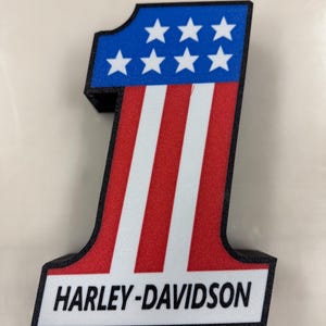 Harley-Davidson American Flag #1 Logo Light Box