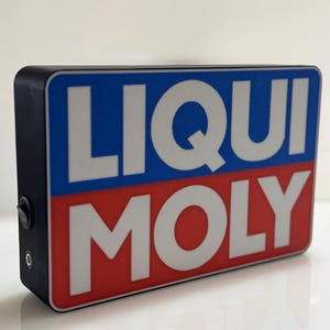 Liqui Moly Light Box – 3D Printed LED Sign — Mechanic Gift