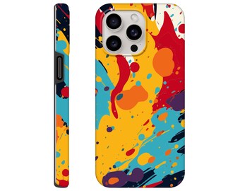 Color Boom (A),vibrant colour,paint splash,rainbow gift,colourful For iPhone 15 14 13 Pro Max 12 Mini XS XR 7 8 Plus SE Samsung Galaxy S23