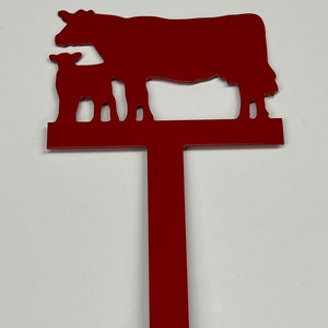 Cow Metal Mailbox Flag Aluminum Art Hardware and Instructions Included image 1