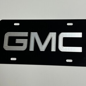 GMC Engraved Car Tag Thick Aluminum Metal Machined License Plate - Etsy