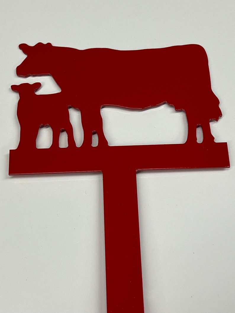 Cow Metal Mailbox Flag Aluminum Art Hardware and Instructions Included image 2