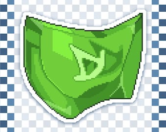 Summoner Job Stone Sticker FFXIV-Inspired Water Resistant Pixel Art Decal