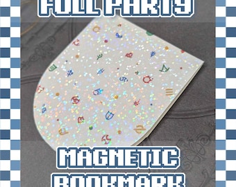 Full Party Magnetic Bookmark FFXIV-Inspired Page Saver for Reading and Journaling