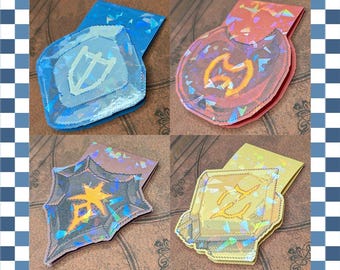 Job Stone Magnetic Bookmark FFXIV-Inspired Pixel Art Page Saver for Reading and Journaling