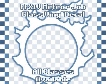 FFXIV Meteor Job Class Vinyl Decal Waterproof Indoor Outdoor Sticker