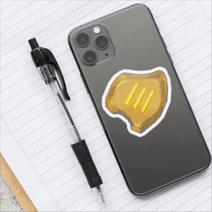 FFXIV Inspired Pixel Job Stone Sticker - Monk || Water Resistant Pixel Art Style Sticker for Final Fantasy XIV Fans || Gifts for Gamers