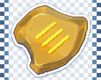 Monk Job Stone Sticker FFXIV-Inspired Water Resistant Pixel Art Decal