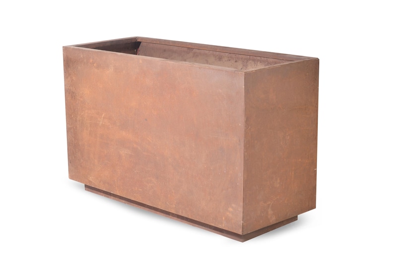 Rectangular Steel Planter Box – Modern Outdoor Garden Decor - Etsy