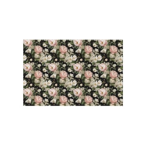 Stylish Floral Outdoor Rug, Indoor/Outdoor Mat, Patio Decor, Garden Accessory, Home Decor, Outdoor Party, Farmhouse