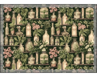 Vintage Botanical Velveteen Blanket: Cozy Plush Throw for Nature Lovers