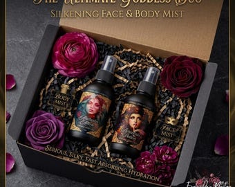 Ultiem Godinnen Duo voor een Zijdezachte Huid | Porseleinen Potion | Albasten Allure | gewichtloze hydraterende spray | zijdezachte huid