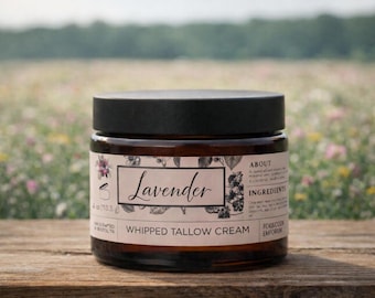 Whipped Tallow Cream: Organic Moisturizing Skin Care - Natural Silky Smooth Non-Greasy