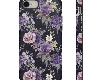 Floral Vintage Style Phone Case: Bold Inquisitive Design