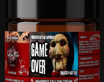 Sinister Secrets Slagroom met Talg | Horror | Hydraterende crème met rundertalg | Natuurlijke gezichts- en lichaamscrème | Gotische huidverzorging | Diepe hydratatie