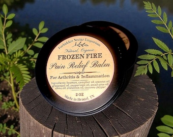 Frozen Fire Pain Relief Balm - natuurlijke organische pijn artritis ontsteking pijnlijke spieren genezing
