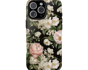 Floral Impact-Resistant Phone Case: 3D Wrap Design