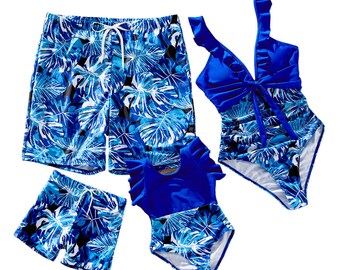 Maillots de bain familiaux assortis| Maillots de bain maman et moi| Maillots de bain papa et moi | Maillot de bain et maillot de bain pour vacances en famille