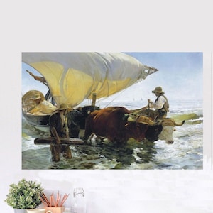 Return from Fishing door Juaquin Sorolla gemaakt in 1905, een eerbetoon aan de vissers van Valencia, nu tentoongesteld in het Musee d'Orsay