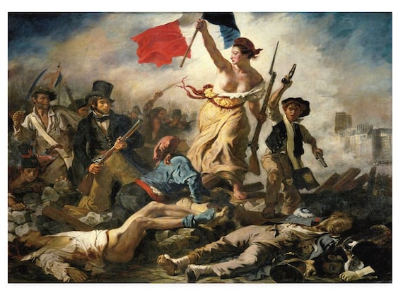 民衆を導く自由の女神の版画、フランス革命美術 - Etsy 日本