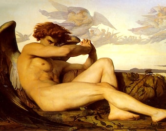 Fallen Angel Print, Alexandre Cabanel Reproduction