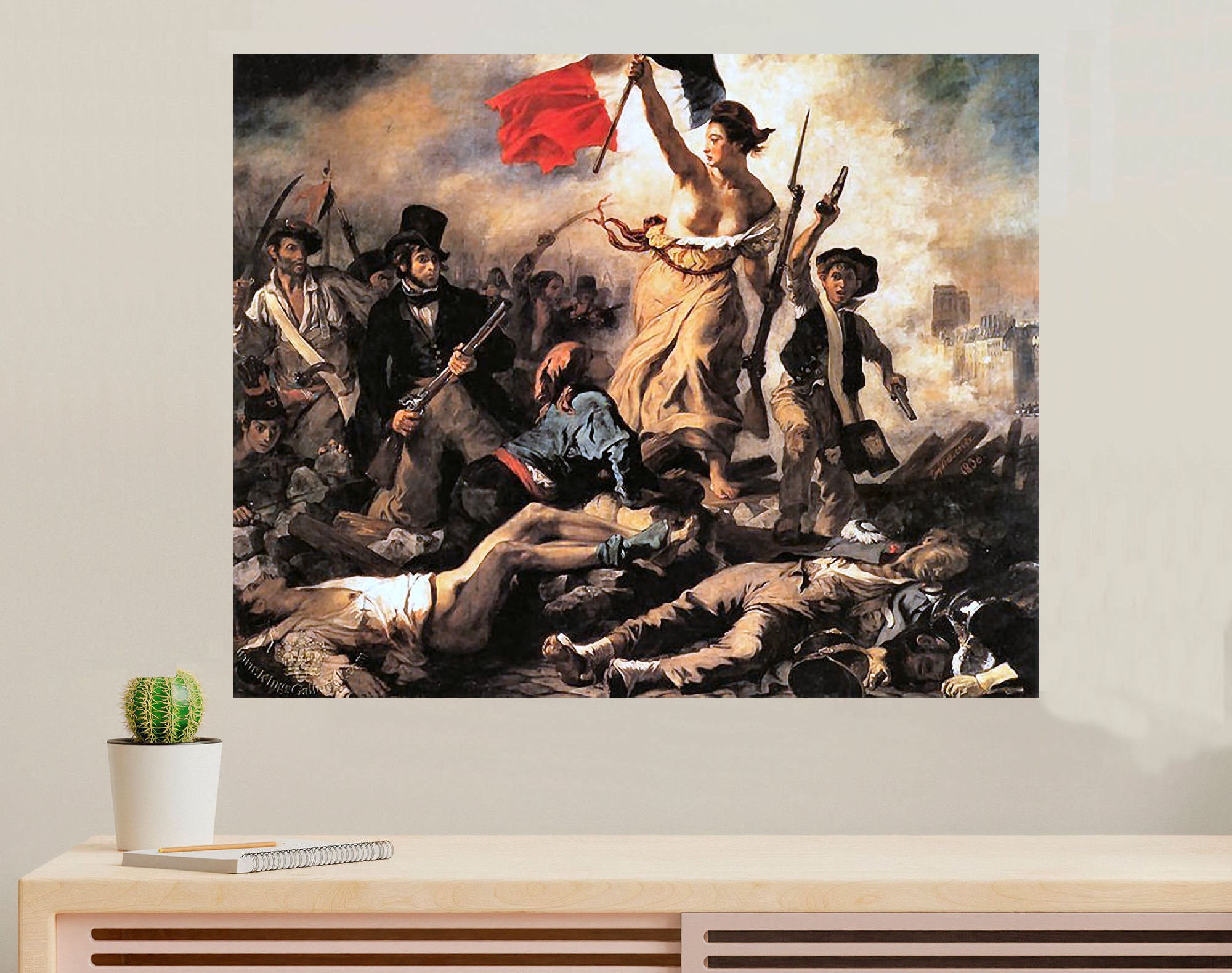 ルーブル美術館に展示されているウジェーヌ・ドラクロワの「民衆