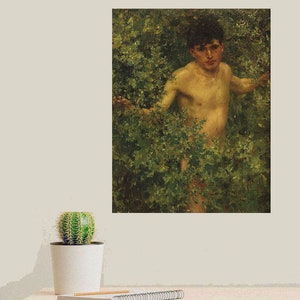 The Swimmer by Henry Scott Tuke created in about 1910, an example of the works of the Master of Falmouth, a leading Impressionist in England