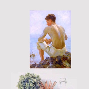 Young Sailor by Henry Scott Tuke created in about 1909, an example of the English Impressionist work of the Master of Falmouth