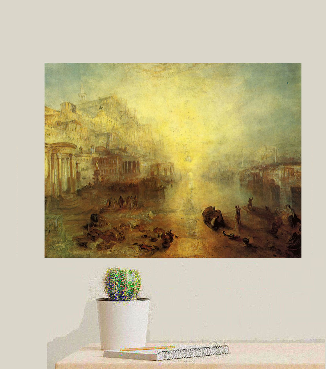 Turner: Ovid Banished From Rome, 1838 | Frick Collection Print - Etsy, image size:1142x1295