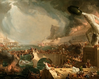 Thomas Cole Painting: The Course of Empire, Destruction Art Print