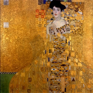 Gustave Klimt Adele Bloch-Bauer Portrait, Golden Period Art
