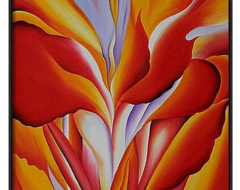 Red Canna Painting by Georgia O'keefe, Modernist Art Print - Etsy