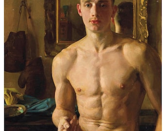 Le Boxeur autorstwa Konstantina Somova, stworzony w 1933 roku