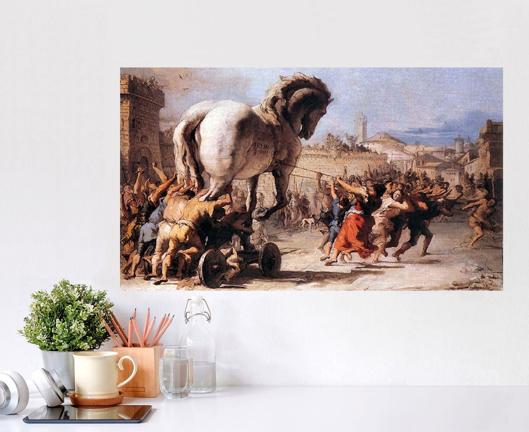 The Procession of the Trojan Horse by Giovanni Tiepolo Crea…