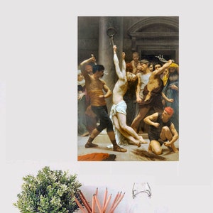 Biczowanie Jezusa Chrystusa autorstwa Williama Adolphe’a Bouguereau, dzieło z 1880 roku, eksponowane w Musee des Beau Arts w La Rochelle