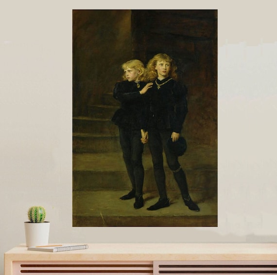 The Princes in the Tower by John Everett Millais Created in 1877